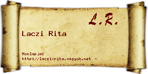 Laczi Rita névjegykártya